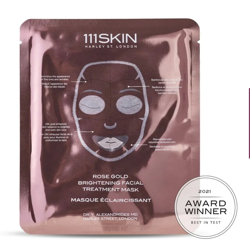 111SKIN ROSE GOLD BRIGHTENING FACIAL TREATMENT MASK 1 mask $32